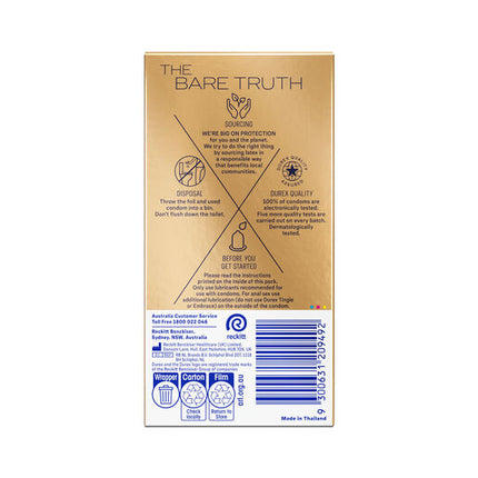 Durex Fetherlite Ultra Condoms Extra Lube 10 pack