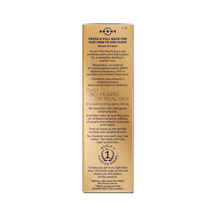 Durex Fetherlite Ultra Condoms Extra Lube 10 pack
