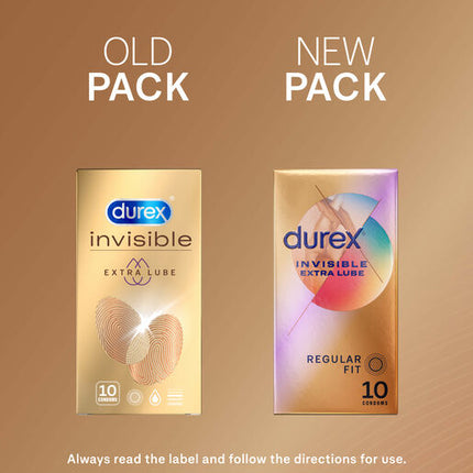 Durex Fetherlite Ultra Condoms Extra Lube 10 pack