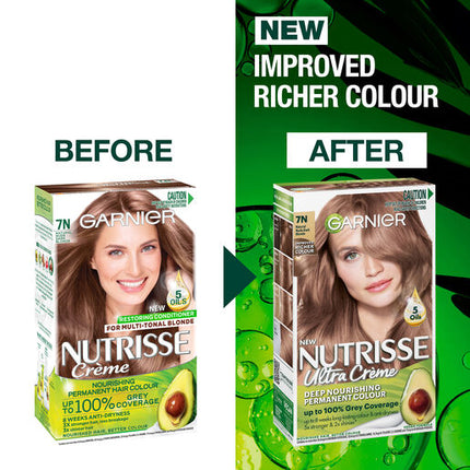 Garnier Nutrisse Hair Colour 7.0 Almond Crème
