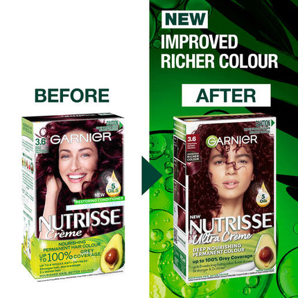 Garnier Nutrisse Hair Colour 3.6 Crimson Promise