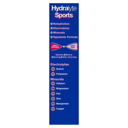 Hydralyte Sports Effervescent Electrolyte Tablets Berry 20 Tablets