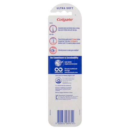 Colgate Slim Soft Advance Toothbrush Ultra Soft 2 Pack