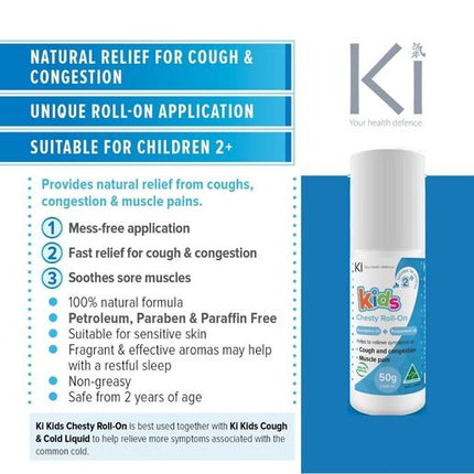 Ki Kids Chesty Roll-On 50g