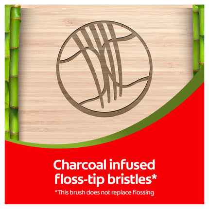 Colgate Bamboo Charcoal Toothbrush Medium 2 Pack