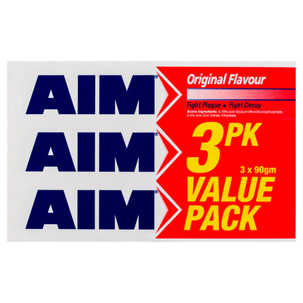 Aim Toothpaste Original 90g Triple Pack