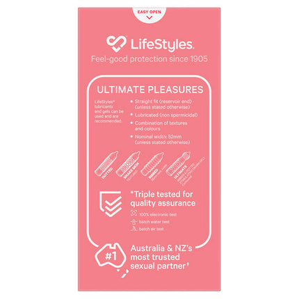 Lifestyles Ultimate Pleasures Condoms 10 Pack