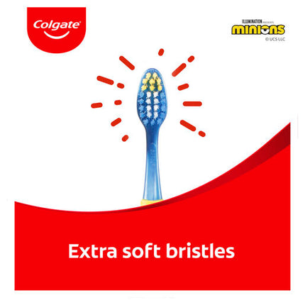 Colgate Minions Kids 6+ Years Toothbrush Extra Soft 2 Pack