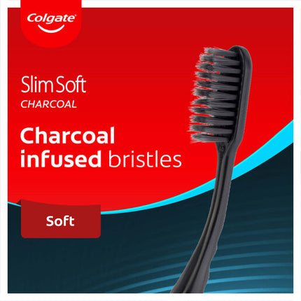 Colgate Slim Soft Charcoal Toothbrush Soft