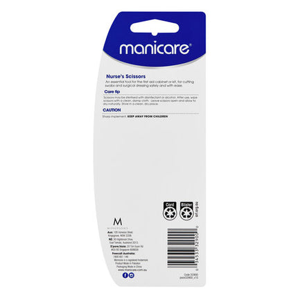 Manicare Nurses Scissors Sharp/Sharp Tips