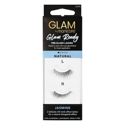 Glam By Manicare Ready Pre Glued Lashes 84 Jasmine