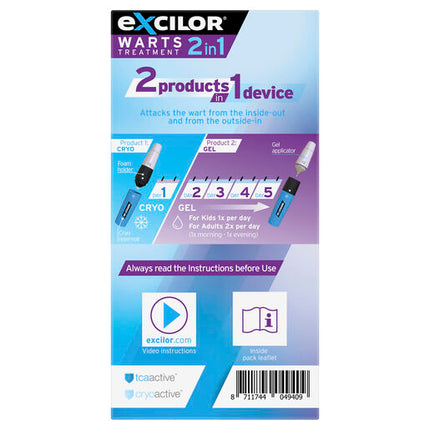 Excilor 2-in-1 Warts Treatment 10ml