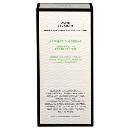 David Beckham Aromatic Greens Eau De Parfum 100ml