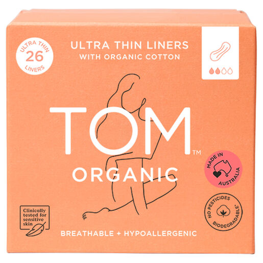 Tom Organic Ultra Thin Liners 26 Pack
