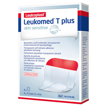 Leukomed T Plus Skin Sensitive 5 x 7.2cm 5 Pack