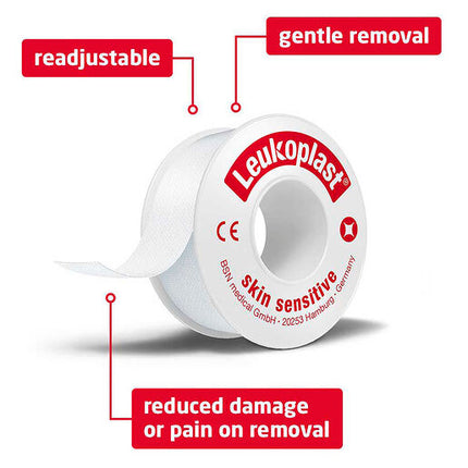 Leukoplast Skin Sensitive Silicone Tape 2.5cm x 2.6m