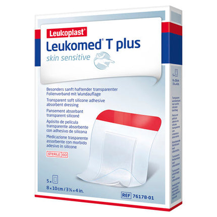 Leukomed T Plus Skin Sensitive 8 x 10cm 5 Pack