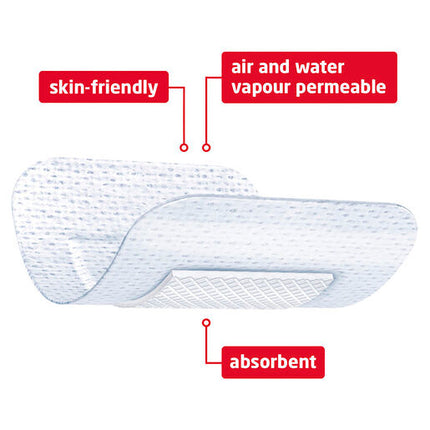 Leukoplast Leukomed Dressing 8 x 10cm 5 Pack