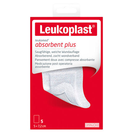 Leukomed T Plus Sterile 5cm x 7.2cm 5 Pack