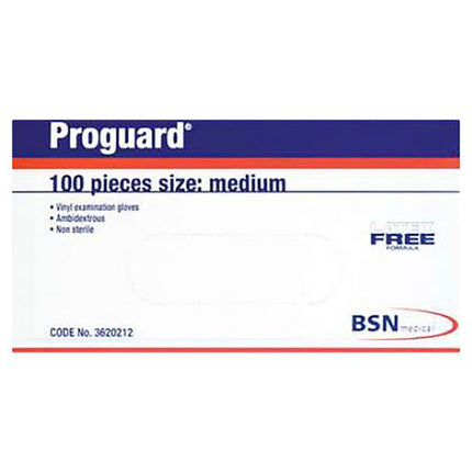Proguard Medium Vinyl Examination Gloves 100 Pack