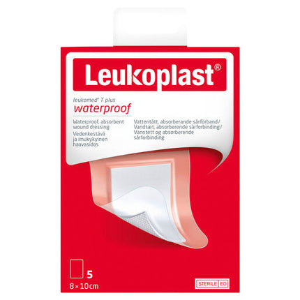 Leukomed T Plus Sterile 8cm x 10cm 5 Pack