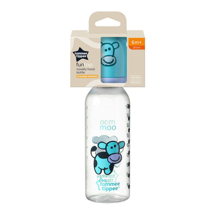 Tommee Tippee Novelty Hood Bottle 250ml Assorted