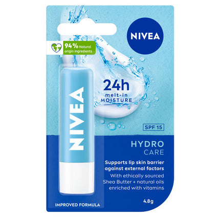 Nivea Hydro Care Lip Balm SPF15 4.8g