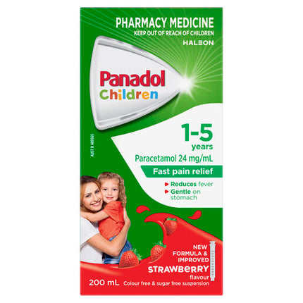 Panadol Children 1-5 Years Strawberry 200mL