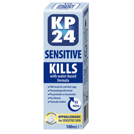 KP24 Sensitive Head Lice Solution + Comb 100ml