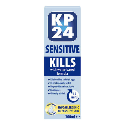 KP24 Sensitive Head Lice Solution + Comb 100ml