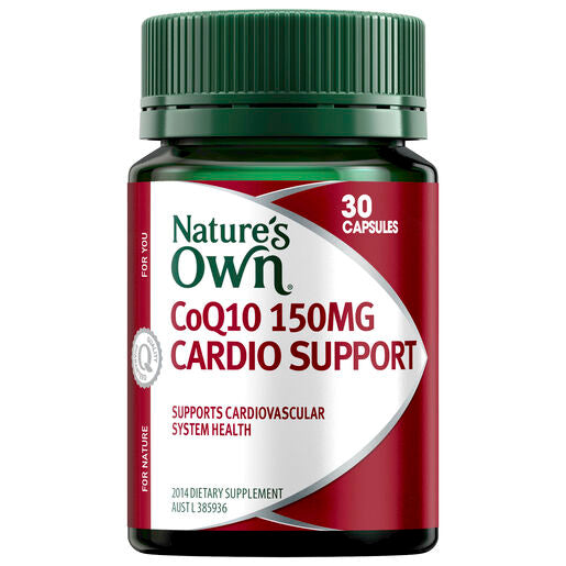 Nature's Own CoQ10 150mg Cardio Support 30 Capsules