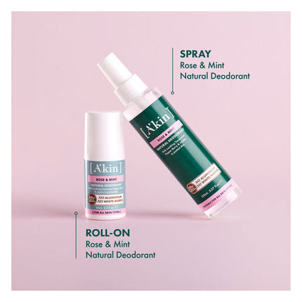 A'kin Rose & Mint Spray Deodorant 150ml