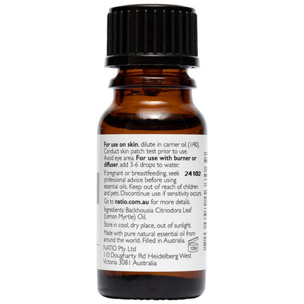 Natio Lemon Myrtle Pure Essential Oil 10ml