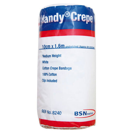 Handy Crepe Medium White 10cm x 1.6m