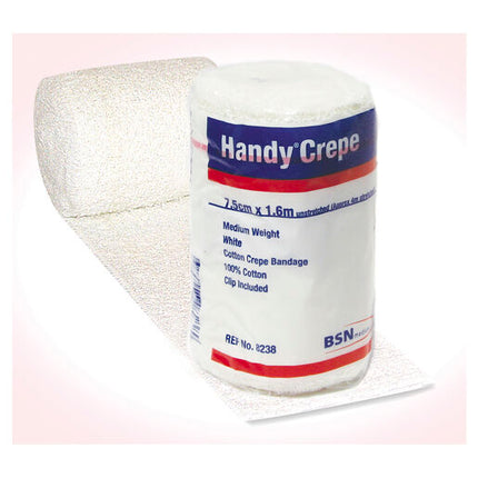 Handy Crepe Medium White 7.5cm x 1.6m