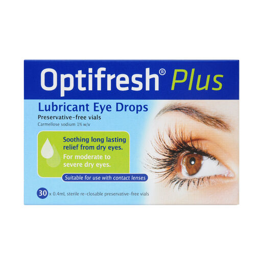 Optifresh Plus Lubricant Eye Drops 30 x 0.4ml
