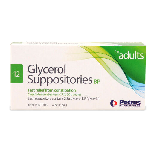 Glycerol Adult Suppositories 2.8G 12