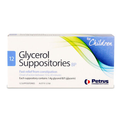 Glycerol Suppositories For Children 12 Pack