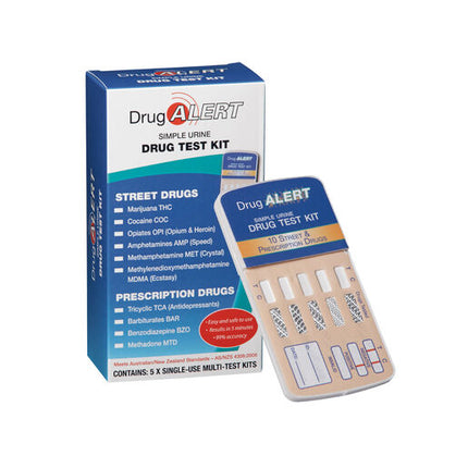 Drug Alert Street Drugs & Prescription Drugs Test Kit 5 Tests