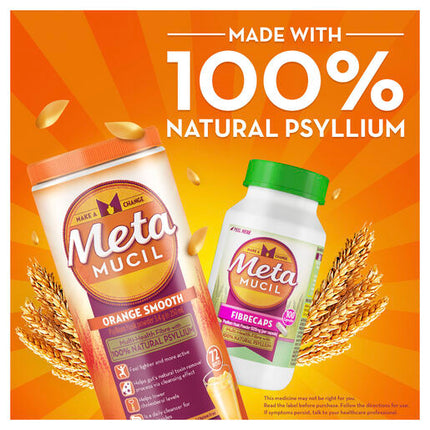 Metamucil Daily Fibre Supplement Smooth Orange 48 Doses