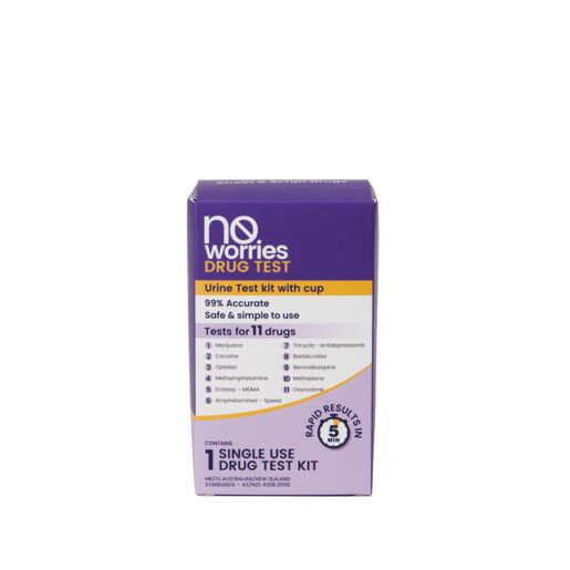 No Worries Urine Test For 6 Street + 5 Prescription Drugs