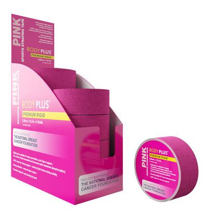 Body Plus Rigid Strapping Tape Pink 3.8cm x 13.7m