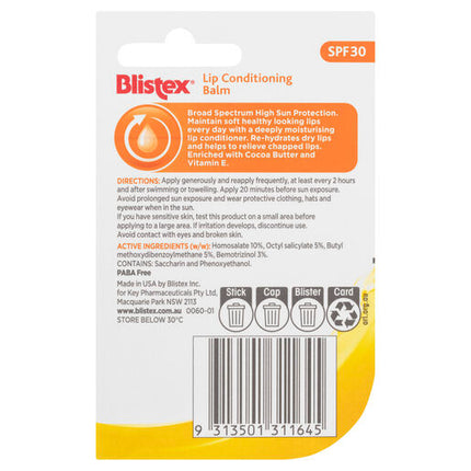 Blistex Lip Conditioning Balm SPF 30+ 4.25g