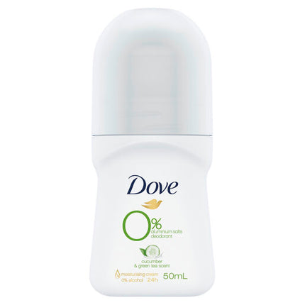 Dove Antiperspirant Deodorant Roll-On Zero Aluminium Cucumber 50ml