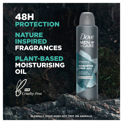 Dove Men Antiperspirant Deodorant Eucalyptus & Birch 254ml