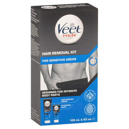 Veet Men Hair Removal Kit for Intimate Areas 150g