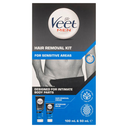 Veet Men Hair Removal Kit for Intimate Areas 150g