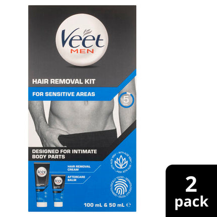 Veet Men Hair Removal Kit for Intimate Areas 150g
