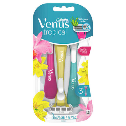 Gillette Venus Tropical Disposable Razor 3 Pack