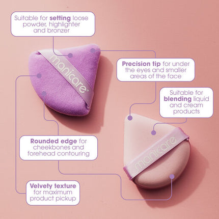 Manicare Wet & Dry Beauty Puffs 2 Pack